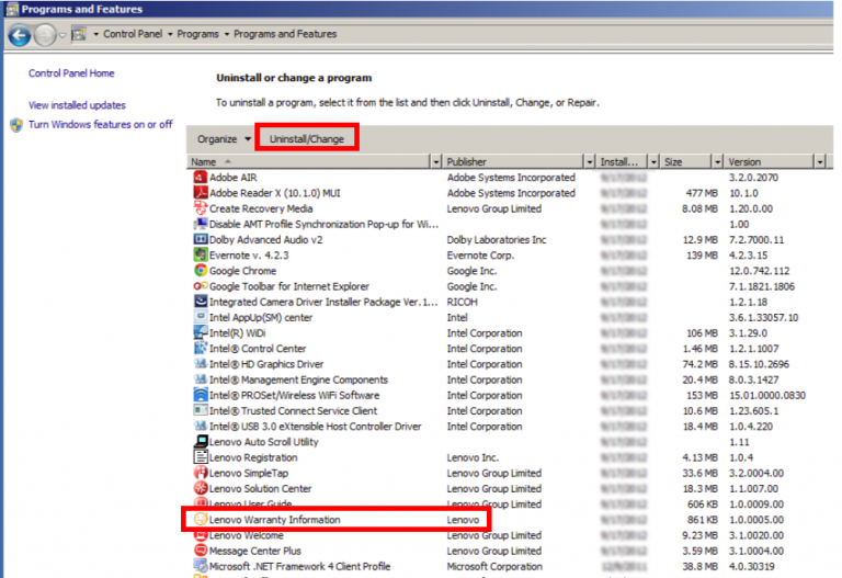 Lenovo message center plus uninstaller что это