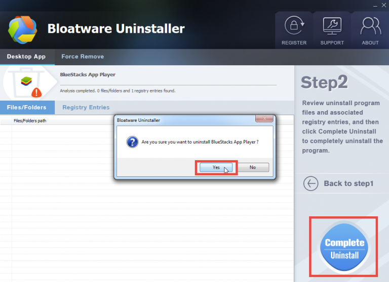 how to uninstall bluestacks in pc