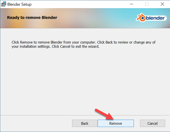 remove Blender