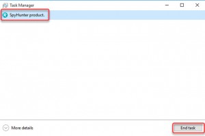 Schließen Sie SpyHunter Task